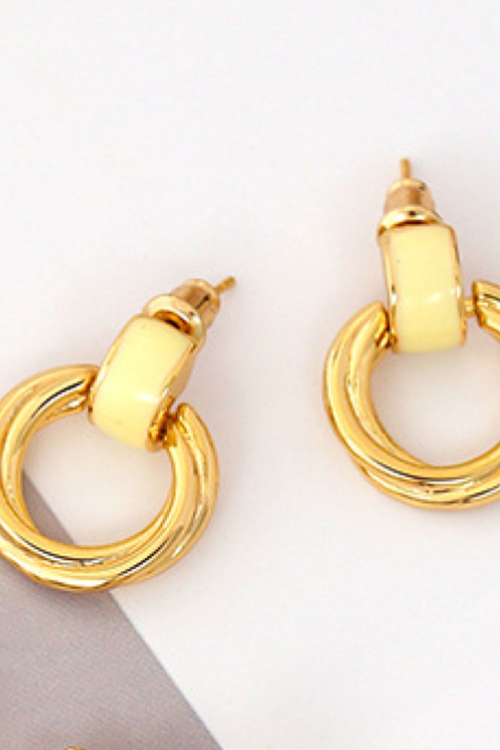 18K Gold-Plated Twisted Earrings