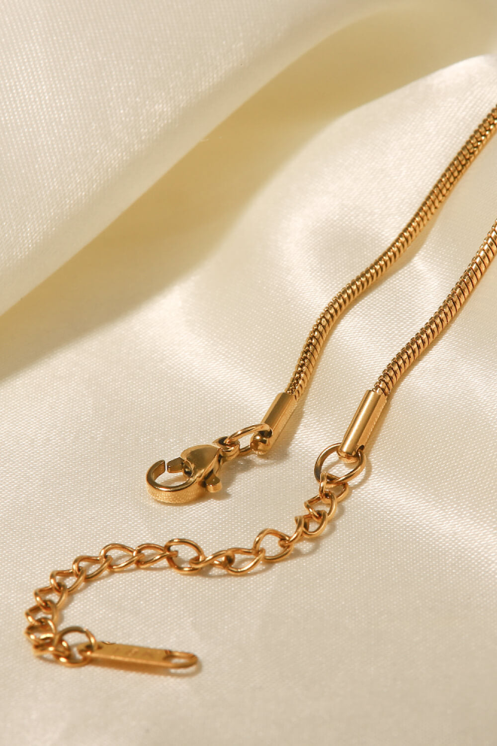 18K Gold-Plated Stainless Steel Lobster Clasp Necklace