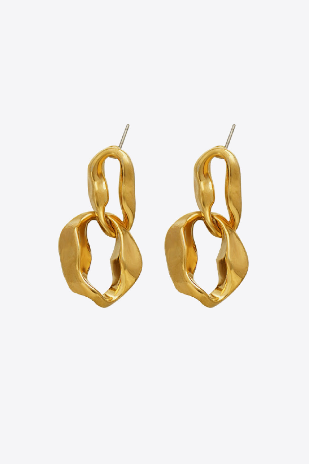 18K Gold-Plated Copper Double-Hoop Earrings